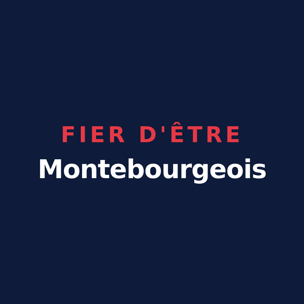 T-shirt « Fier d'être Montebourgeois » — design pour Montebourg