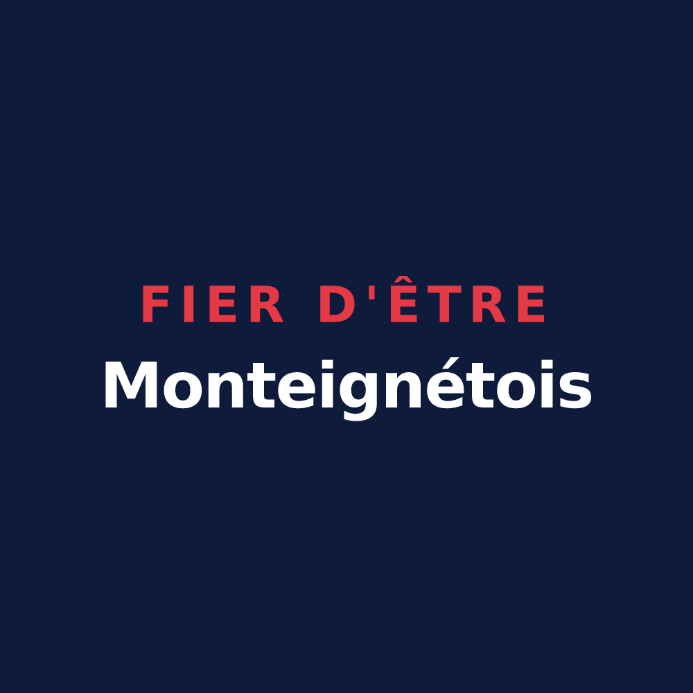 T-shirt « Fier d'être Monteignétois » — design pour Monteignet-sur-l'Andelot