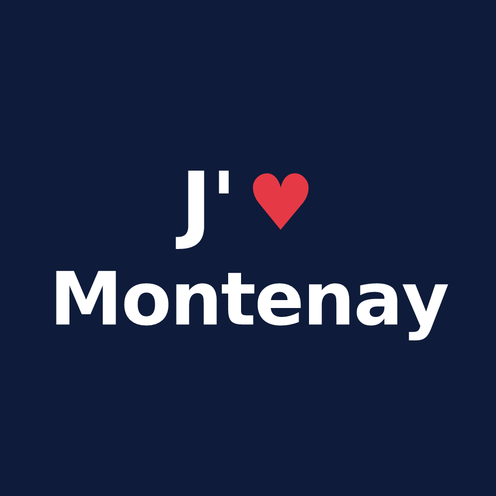 T-shirt personnalisé Montenay — design J'aime Montenay