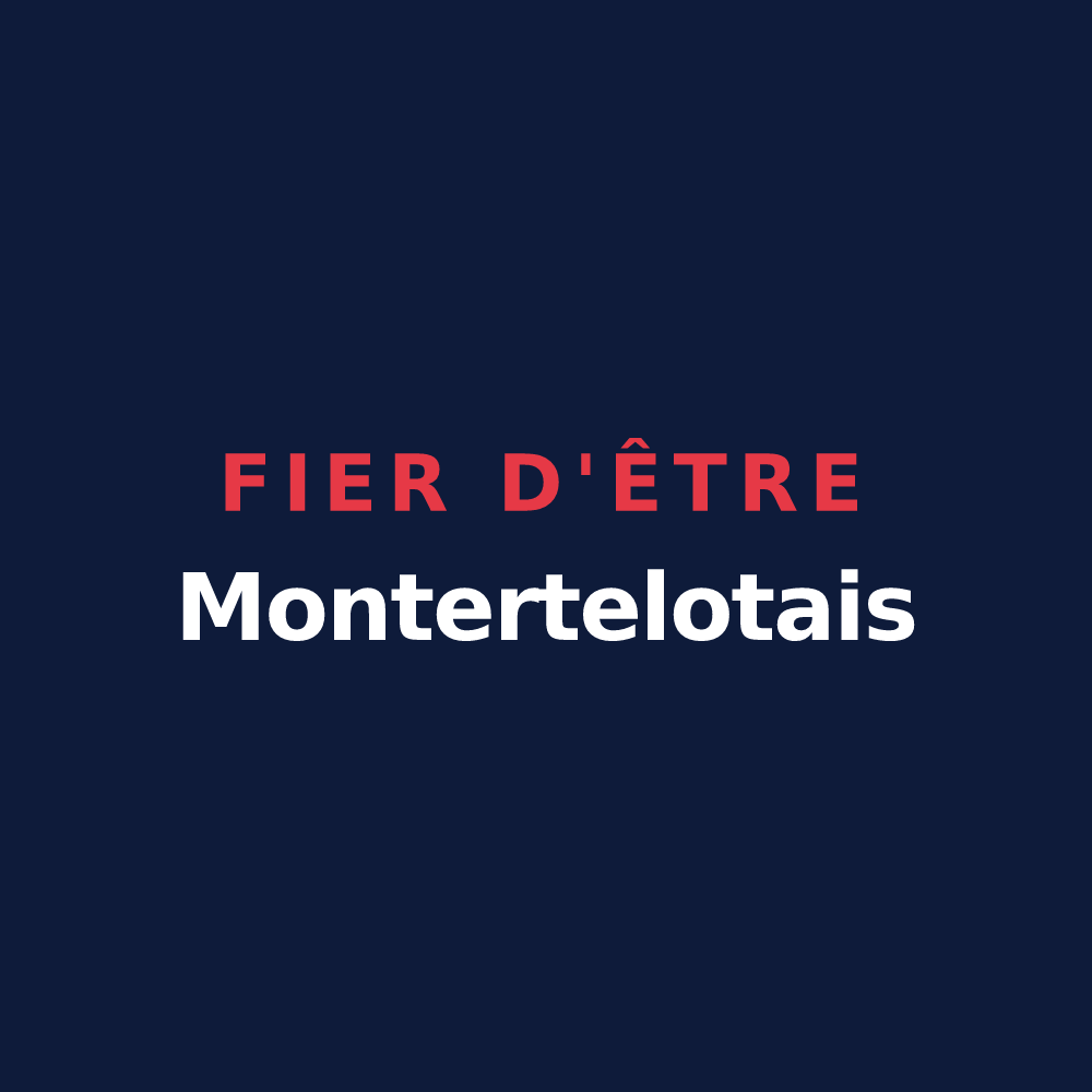 T-shirt « Fier d'être Montertelotais » — design pour Montertelot