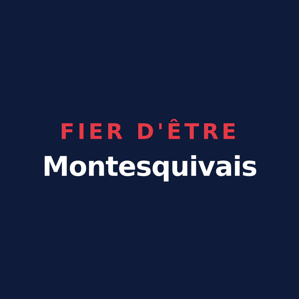 T-shirt « Fier d'être Montesquivais » — design pour Montesquieu-Avantès