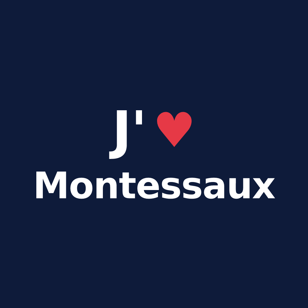 T-shirt personnalisé Montessaux — design J'aime Montessaux