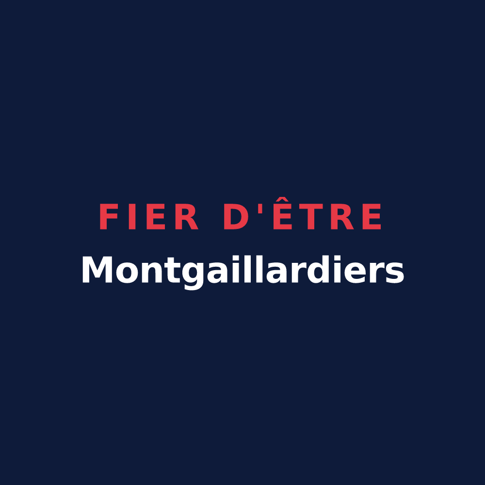 T-shirt « Fier d'être Montgaillardiers » — design pour Montgaillard-sur-Save
