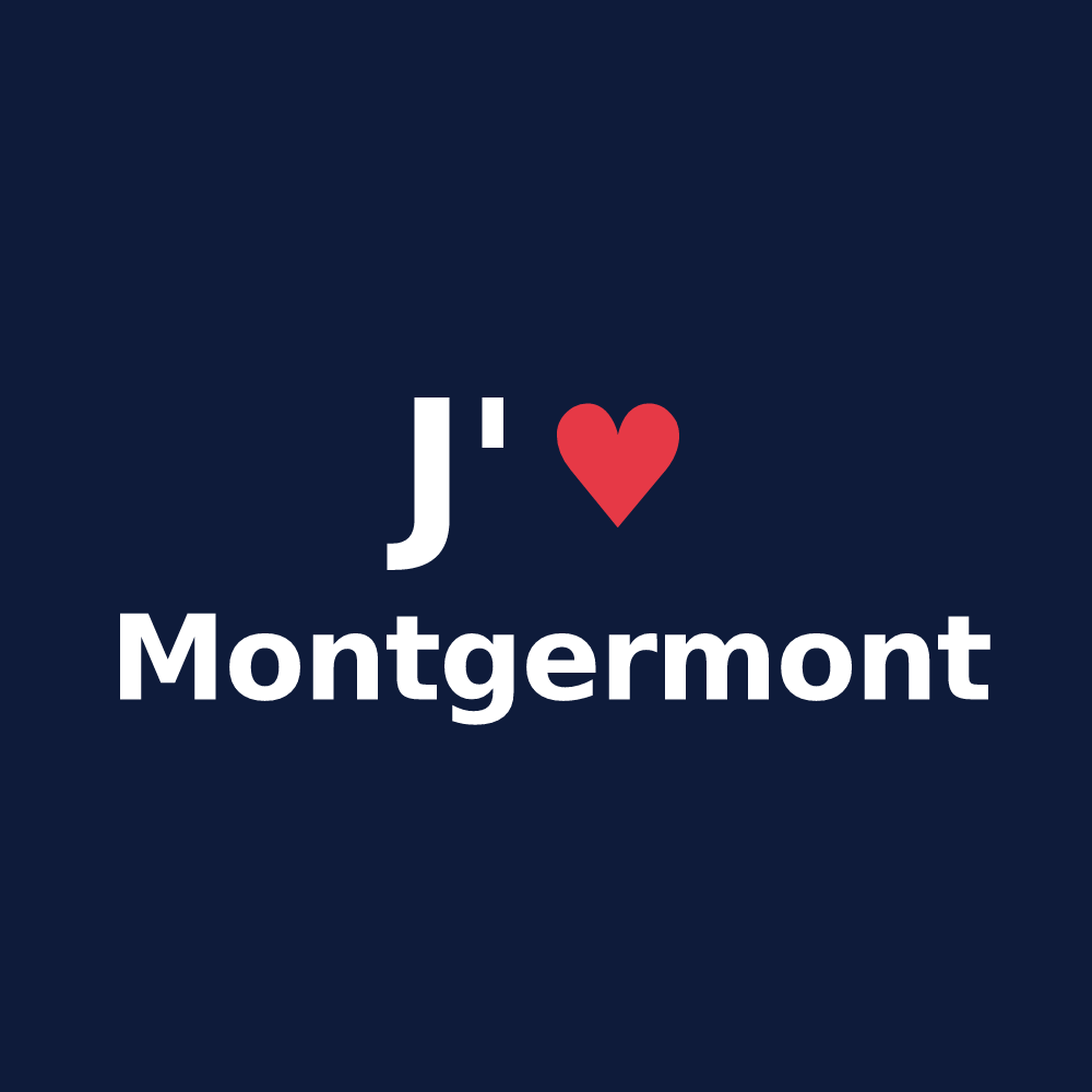 T-shirt personnalisé Montgermont — design J'aime Montgermont