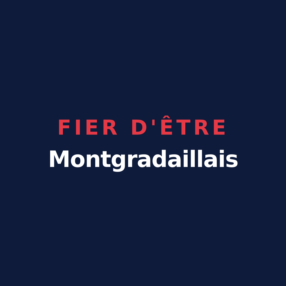 T-shirt « Fier d'être Montgradaillais » — design pour Montgradail