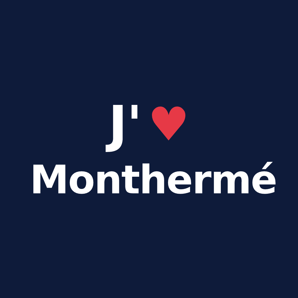 T-shirt personnalisé Monthermé — design J'aime Monthermé