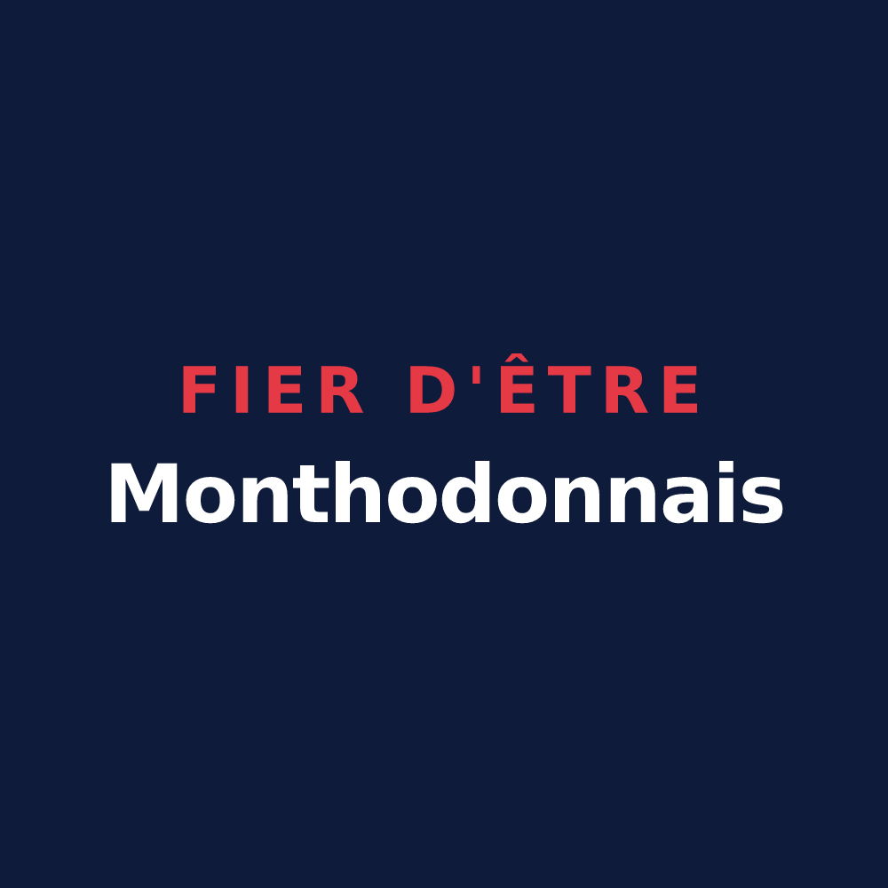 T-shirt « Fier d'être Monthodonnais » — design pour Monthodon