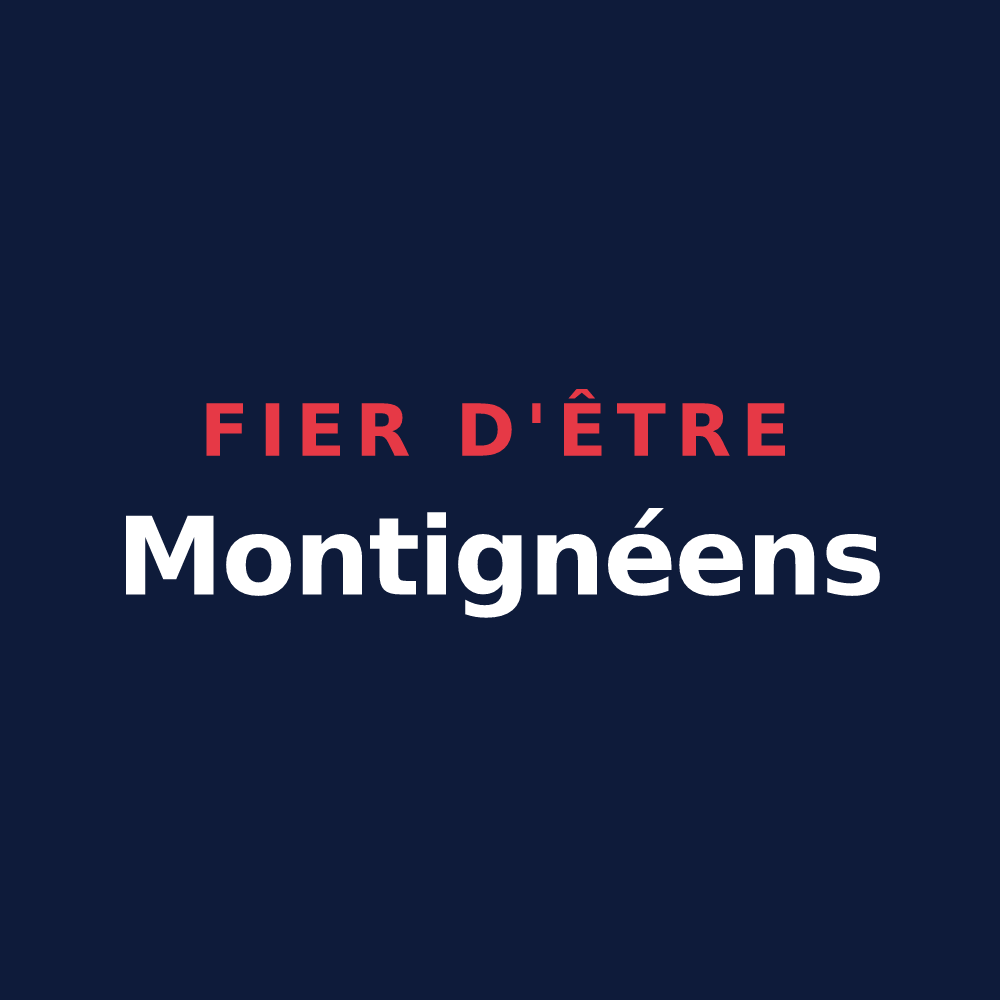 T-shirt « Fier d'être Montignéens » — design pour Montigné-le-Brillant
