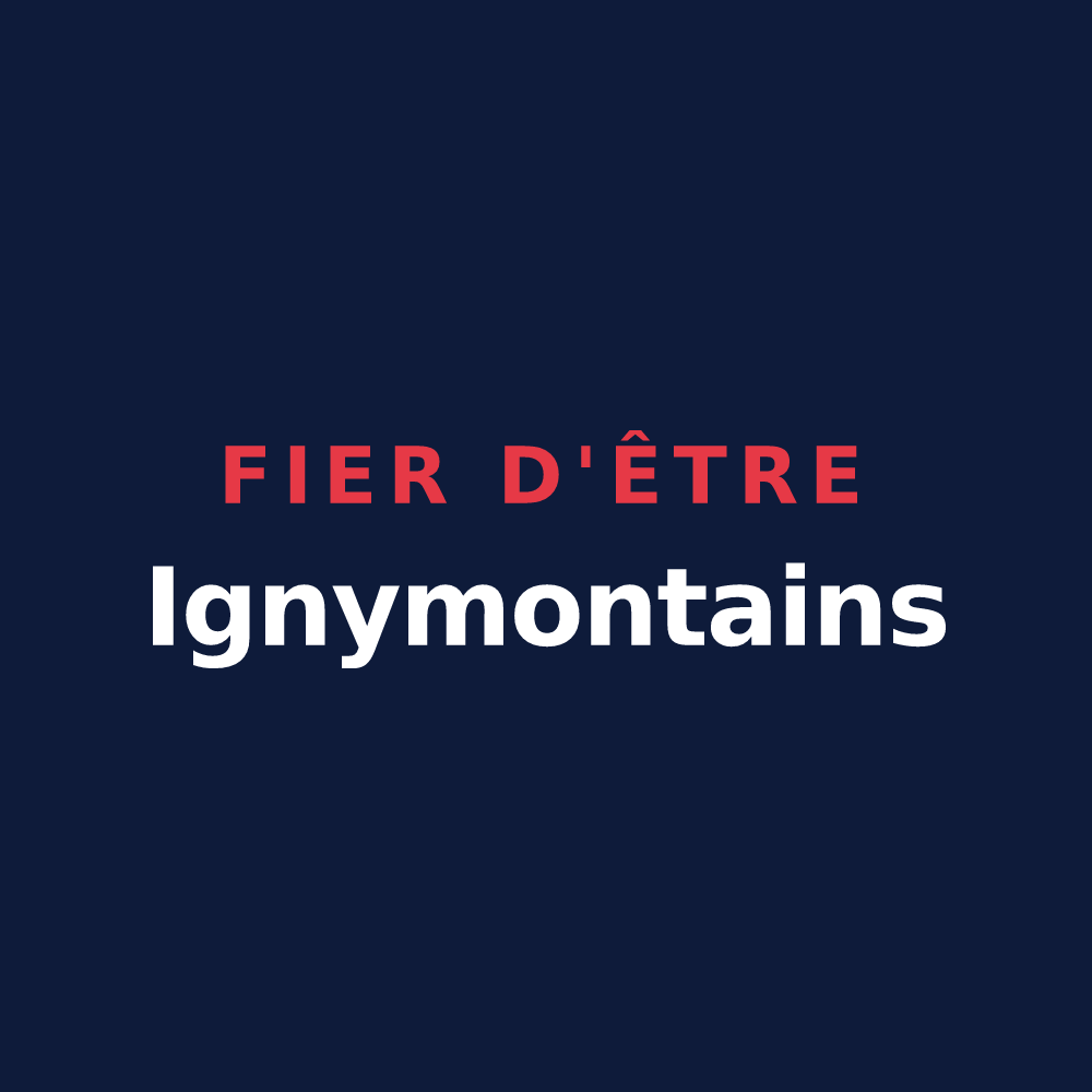 T-shirt « Fier d'être Ignymontains » — design pour Montigny-le-Bretonneux