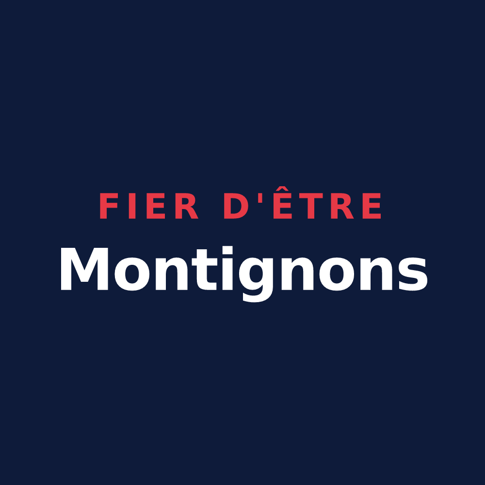 T-shirt « Fier d'être Montignons » — design pour Montigny-le-Guesdier