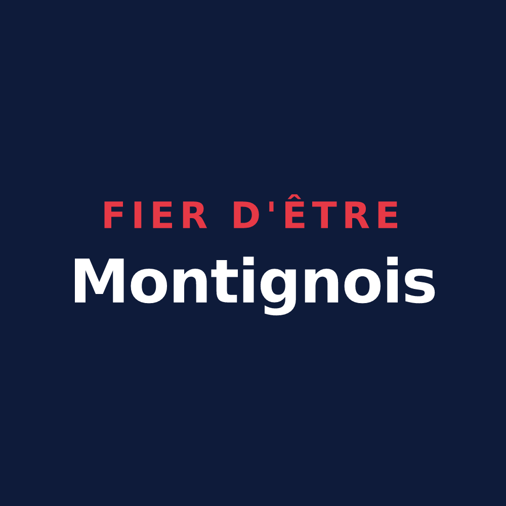 T-shirt « Fier d'être Montignois » — design pour Montigny-sur-Aube