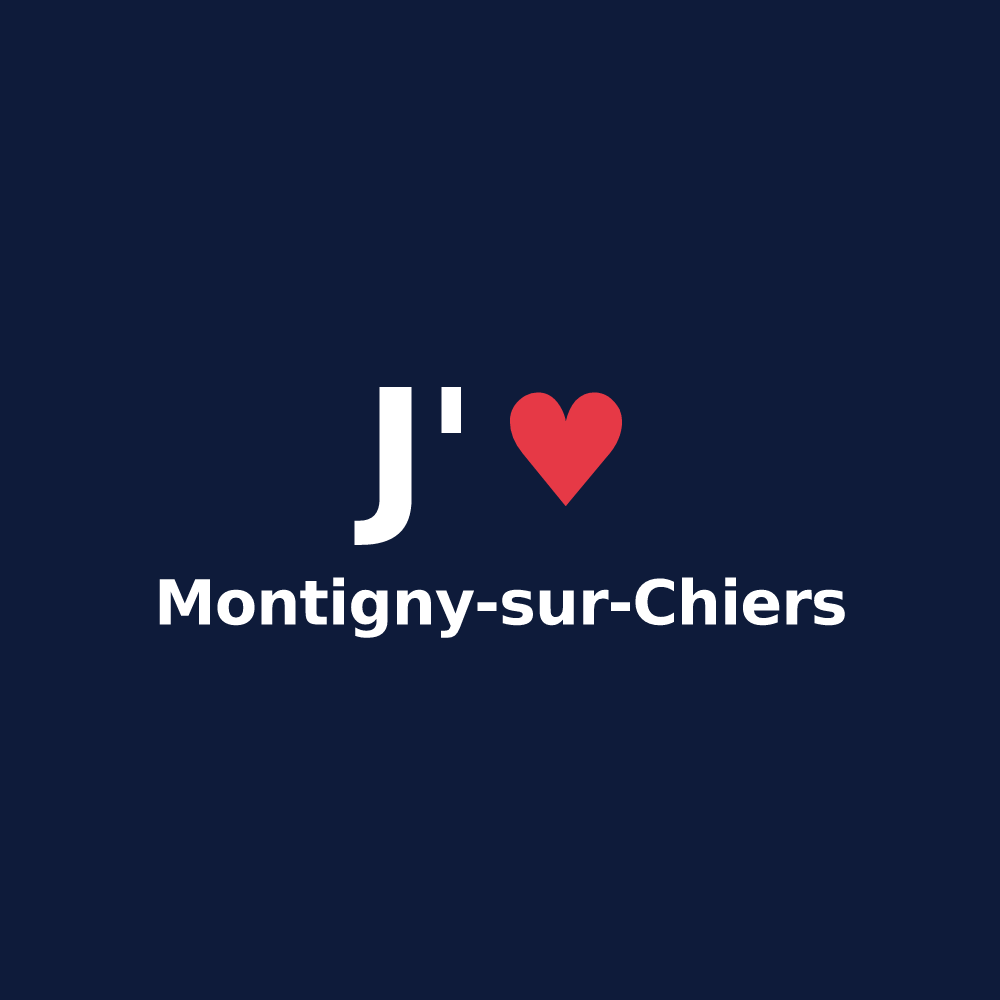 T-shirt personnalisé Montigny-sur-Chiers — design J'aime Montigny-sur-Chiers