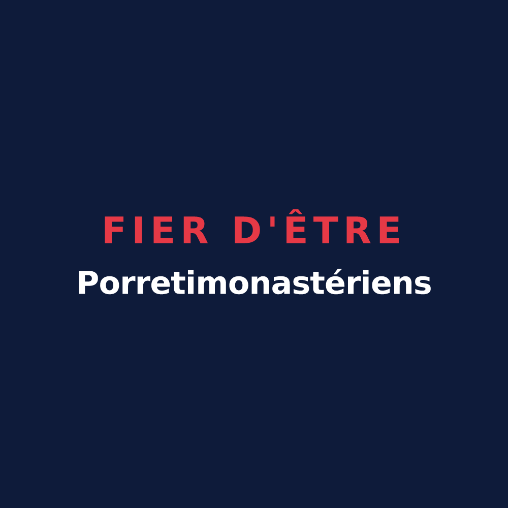 T-shirt « Fier d'être Porretimonastériens » — design pour Montipouret