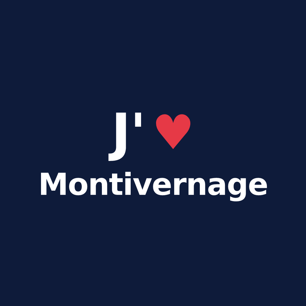 T-shirt personnalisé Montivernage — design J'aime Montivernage