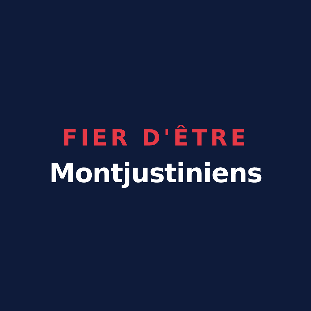 T-shirt « Fier d'être Montjustiniens » — design pour Montjustin