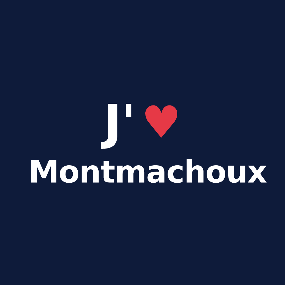 T-shirt personnalisé Montmachoux — design J'aime Montmachoux