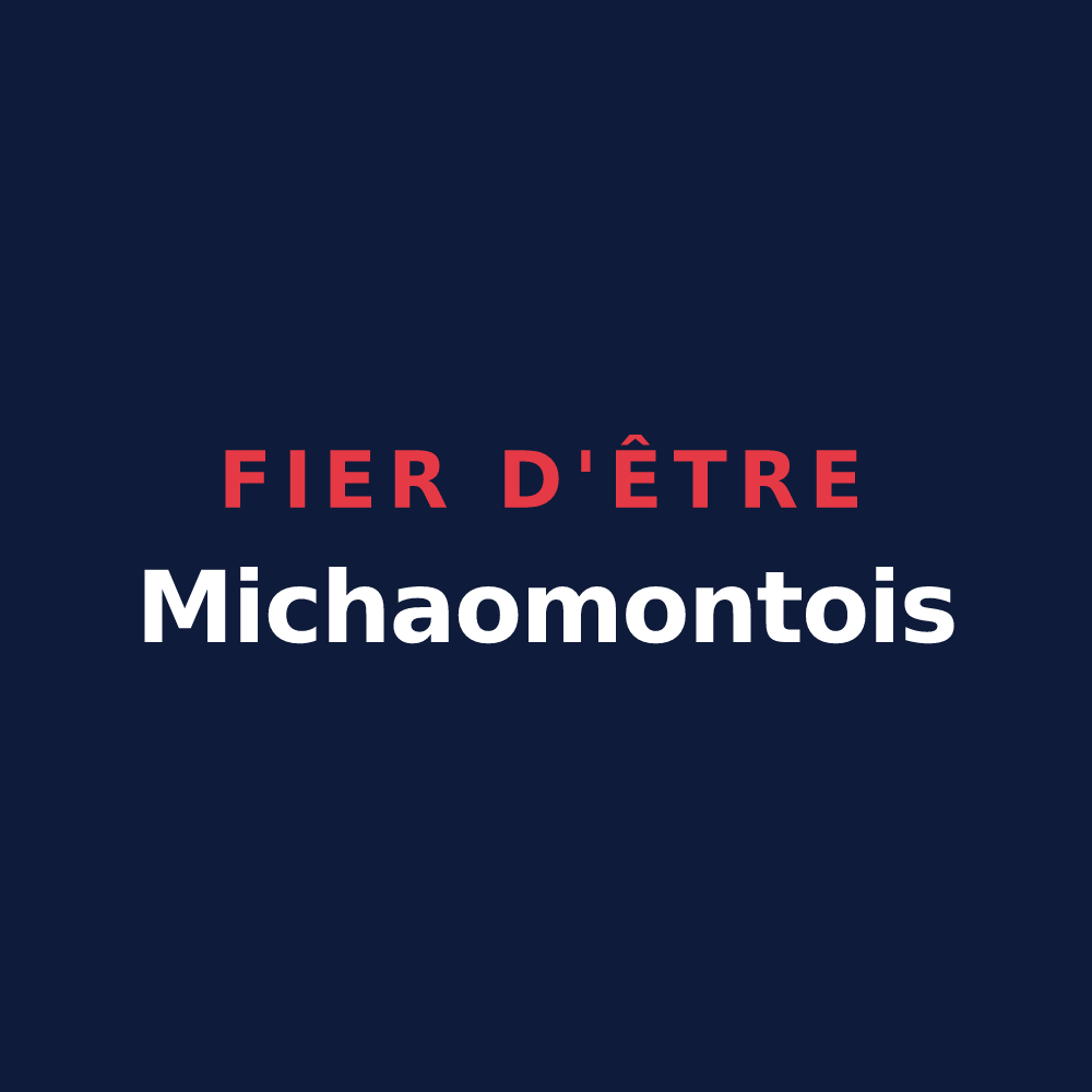T-shirt « Fier d'être Michaomontois » — design pour Montmachoux
