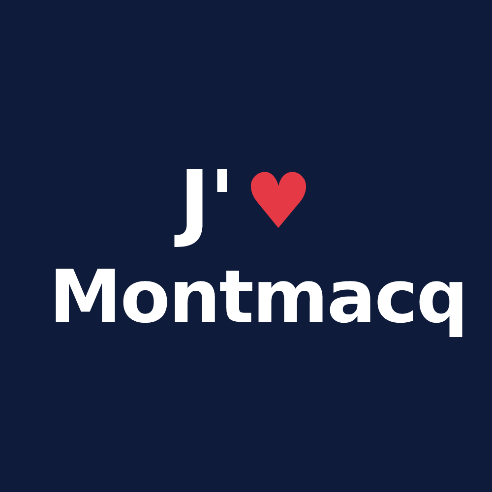 T-shirt personnalisé Montmacq — design J'aime Montmacq