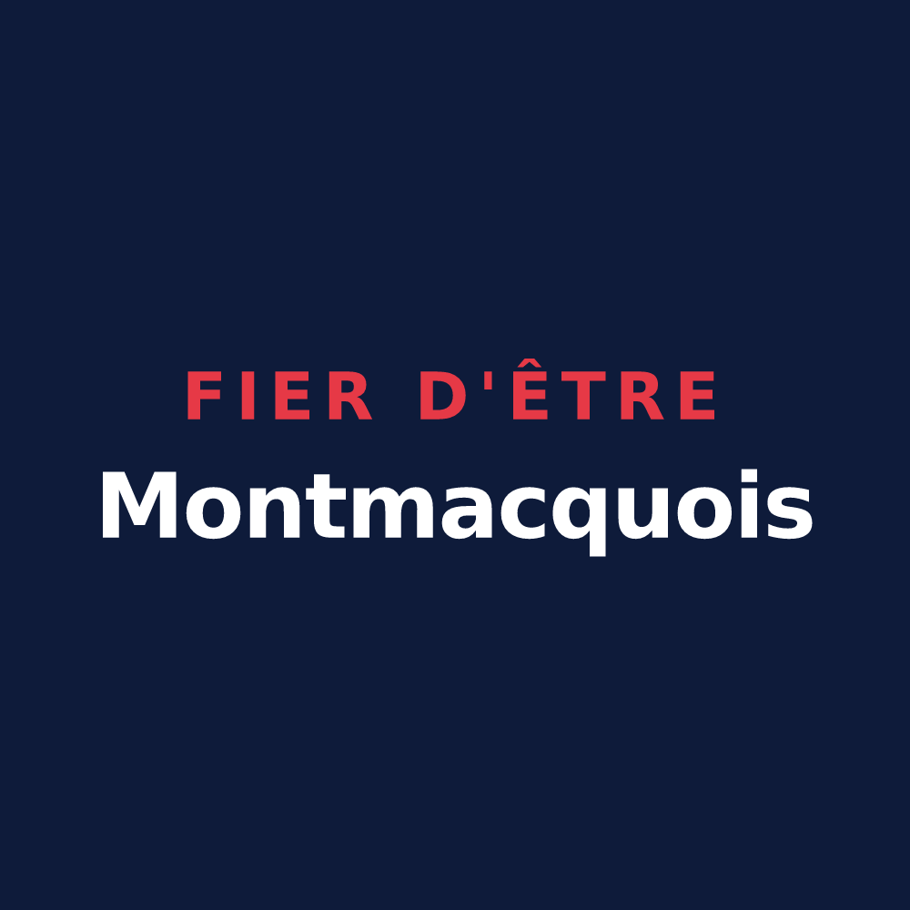T-shirt « Fier d'être Montmacquois » — design pour Montmacq