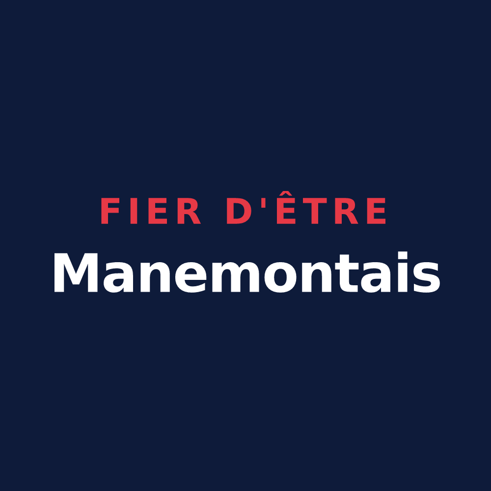 T-shirt « Fier d'être Manemontais » — design pour Montmain