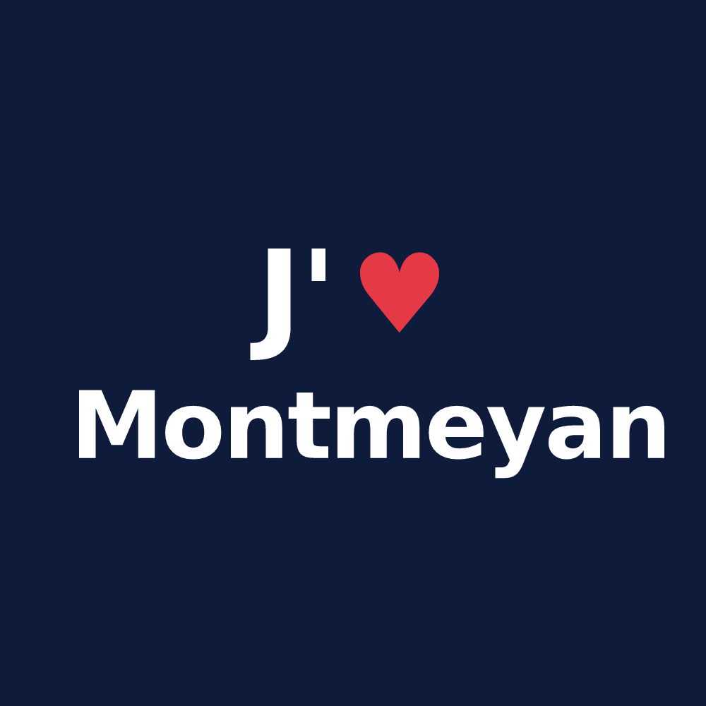 T-shirt personnalisé Montmeyan — design J'aime Montmeyan