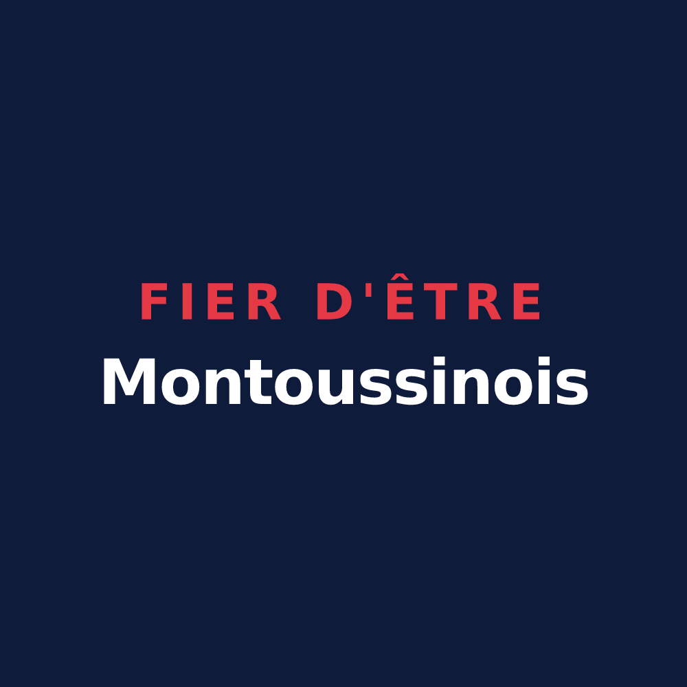 T-shirt « Fier d'être Montoussinois » — design pour Montoussin