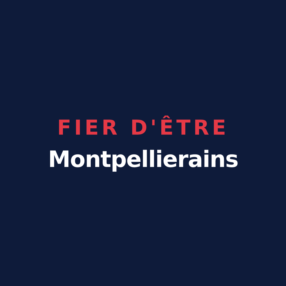 T-shirt « Fier d'être Montpellierains » — design pour Montpellier-de-Médillan