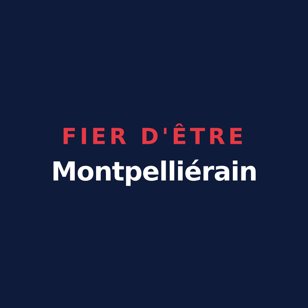 T-shirt « Fier d'être Montpelliérain » — design pour Montpellier