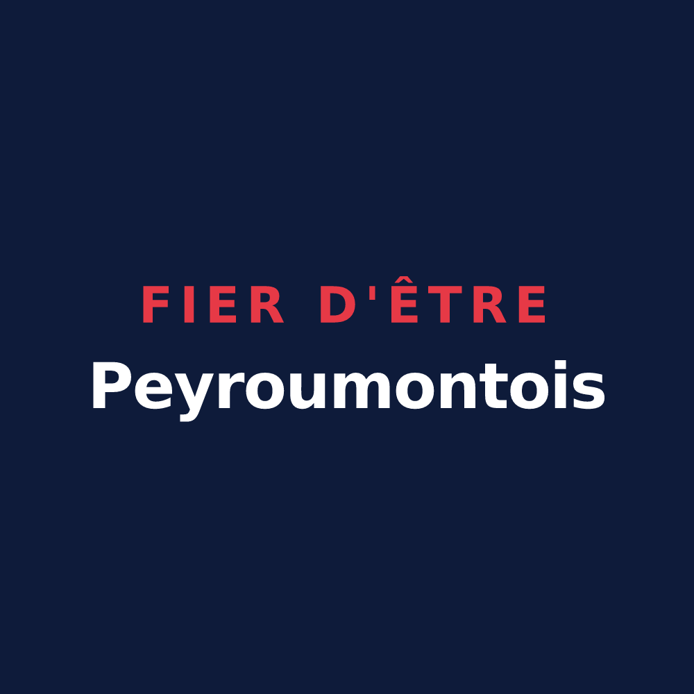 T-shirt « Fier d'être Peyroumontois » — design pour Montpeyroux