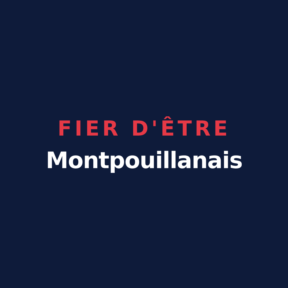 T-shirt « Fier d'être Montpouillanais » — design pour Montpouillan