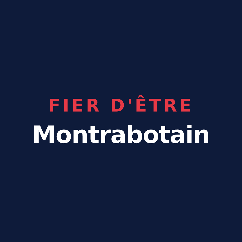 T-shirt « Fier d'être Montrabotain » — design pour Montrabot