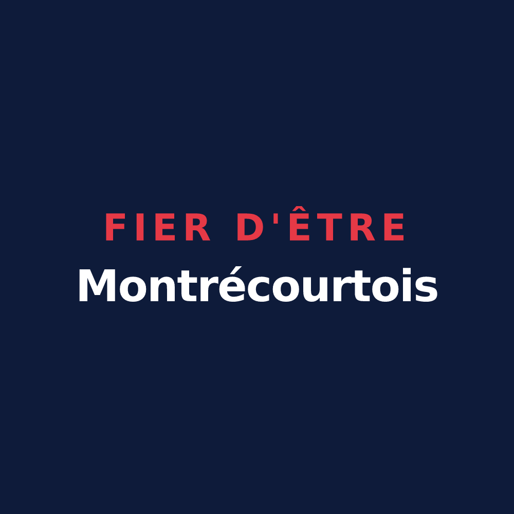 T-shirt « Fier d'être Montrécourtois » — design pour Montrécourt