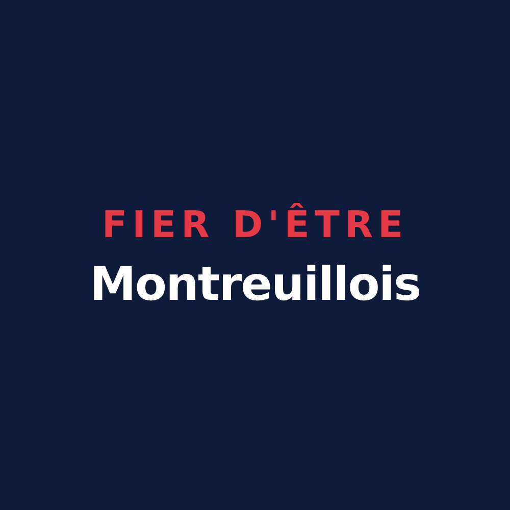 T-shirt « Fier d'être Montreuillois » — design pour Montreuil-sur-Thérain