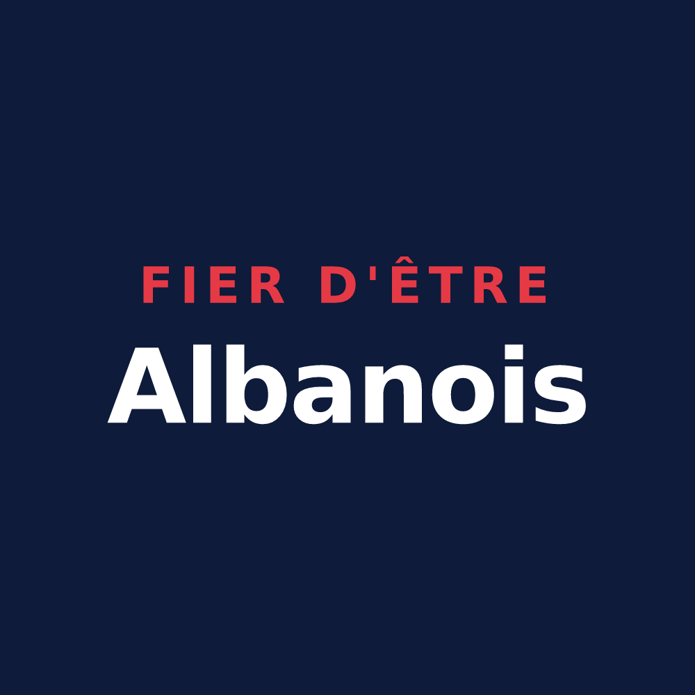 T-shirt « Fier d'être Albanois » — design pour Montricher-Albanne