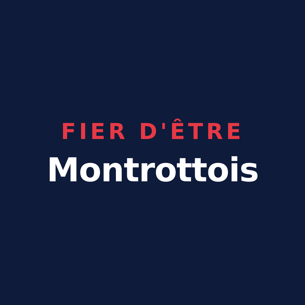 T-shirt « Fier d'être Montrottois » — design pour Montrottier