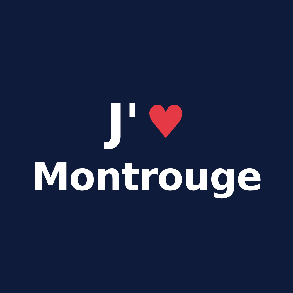 T-shirt personnalisé Montrouge — design J'aime Montrouge