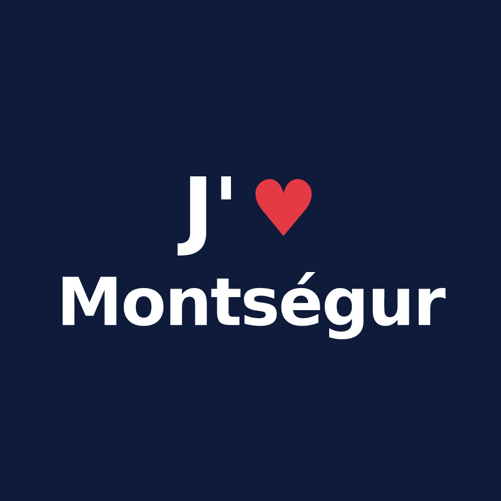 T-shirt personnalisé Montségur — design J'aime Montségur