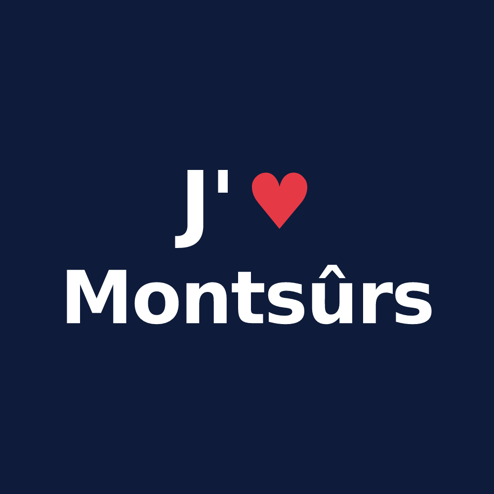 T-shirt personnalisé Montsûrs — design J'aime Montsûrs