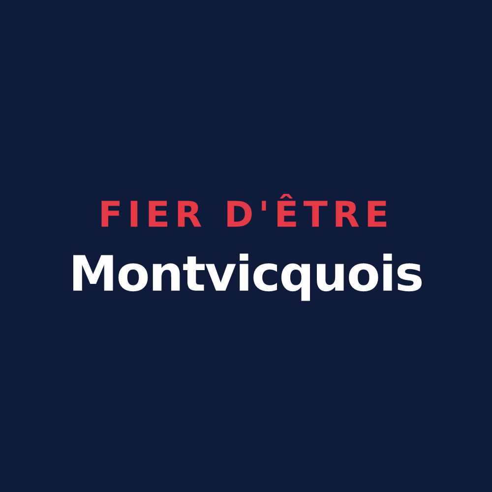 T-shirt « Fier d'être Montvicquois » — design pour Montvicq