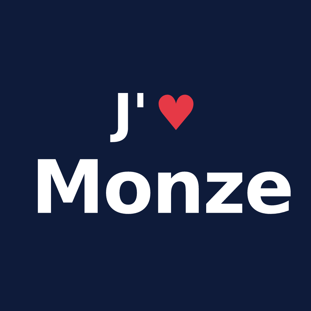 T-shirt personnalisé Monze — design J'aime Monze