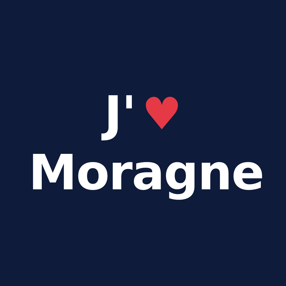 T-shirt personnalisé Moragne — design J'aime Moragne