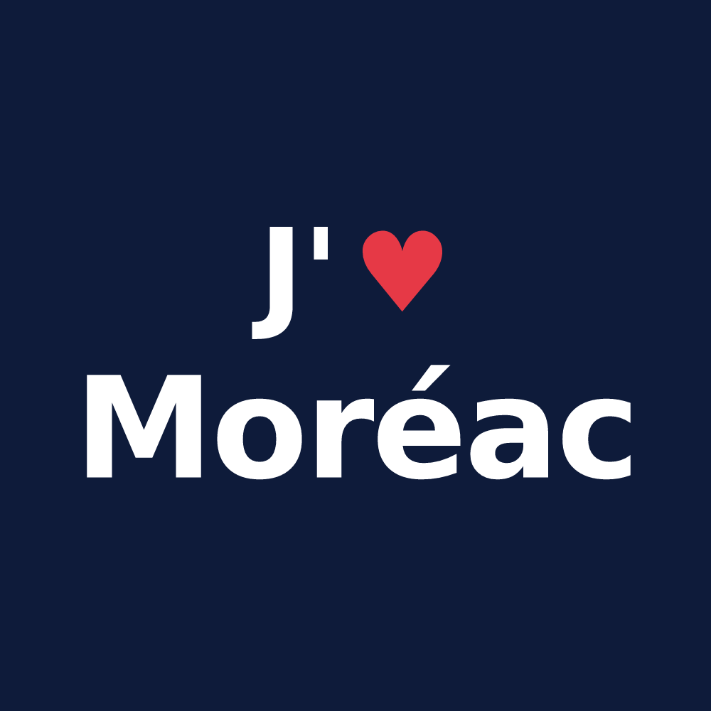 T-shirt personnalisé Moréac — design J'aime Moréac