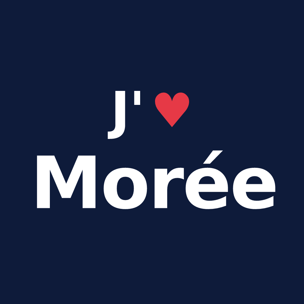 T-shirt personnalisé Morée — design J'aime Morée