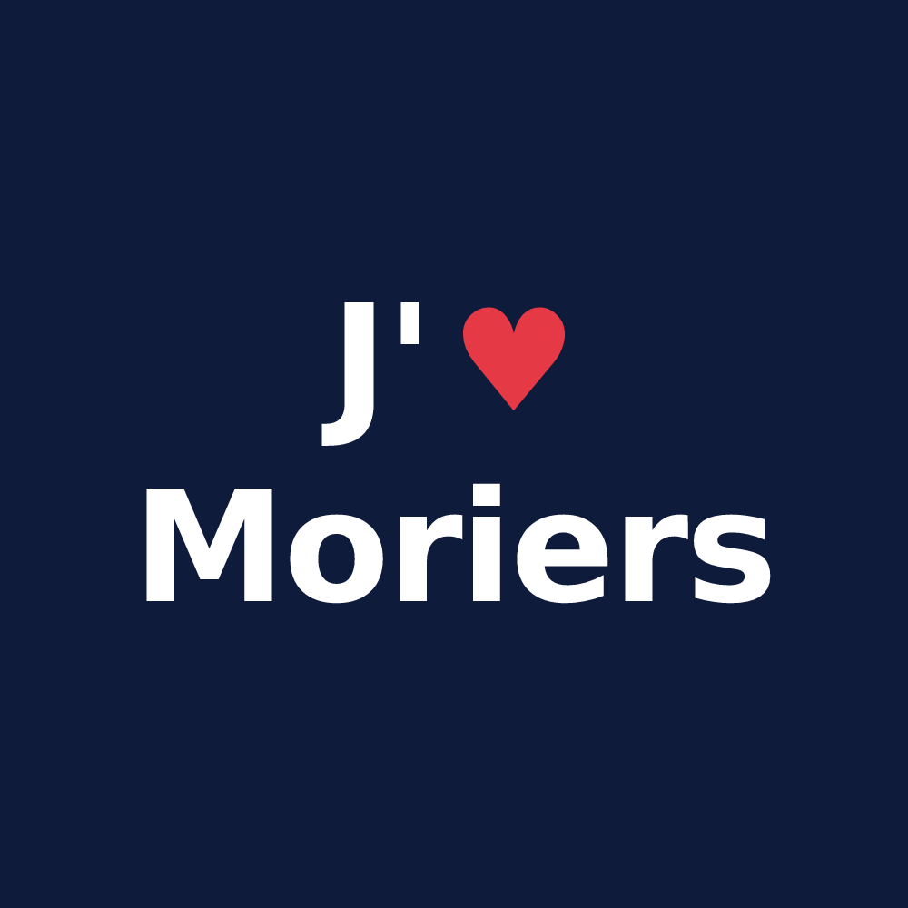T-shirt personnalisé Moriers — design J'aime Moriers