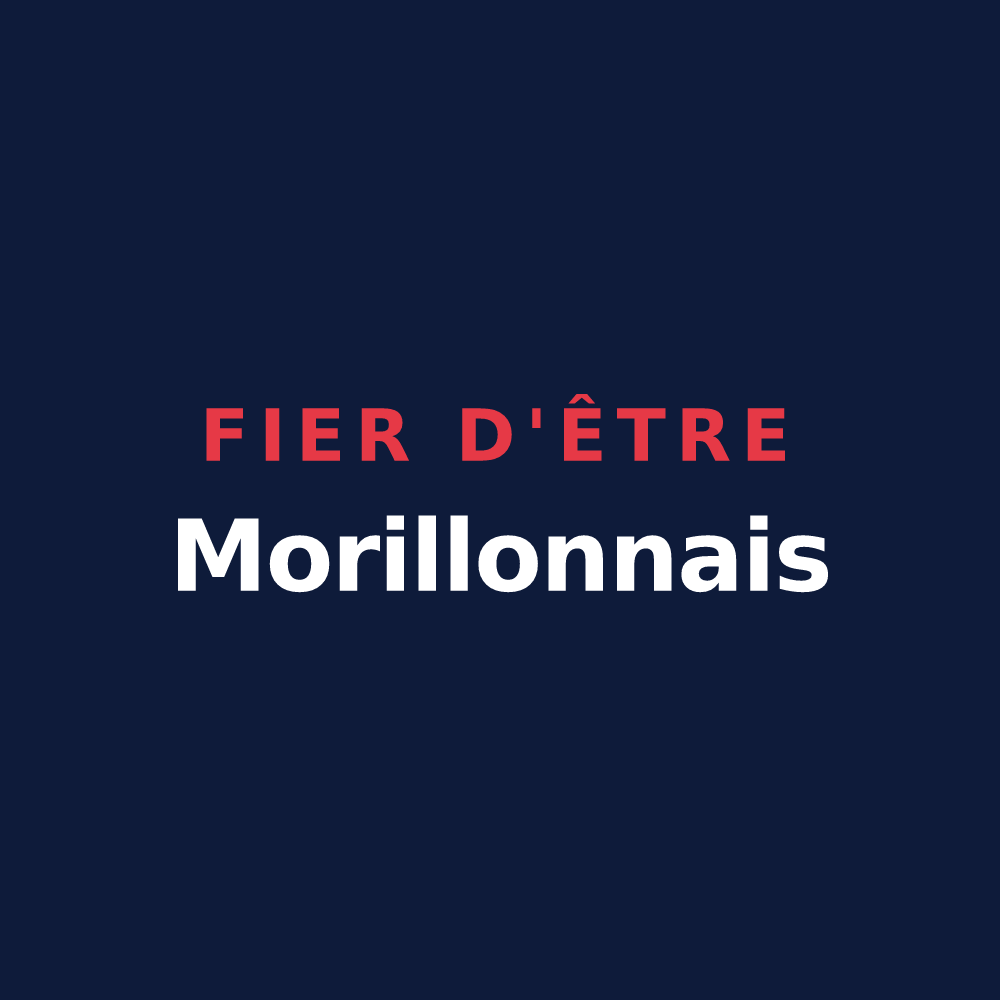 T-shirt « Fier d'être Morillonnais » — design pour Morillon