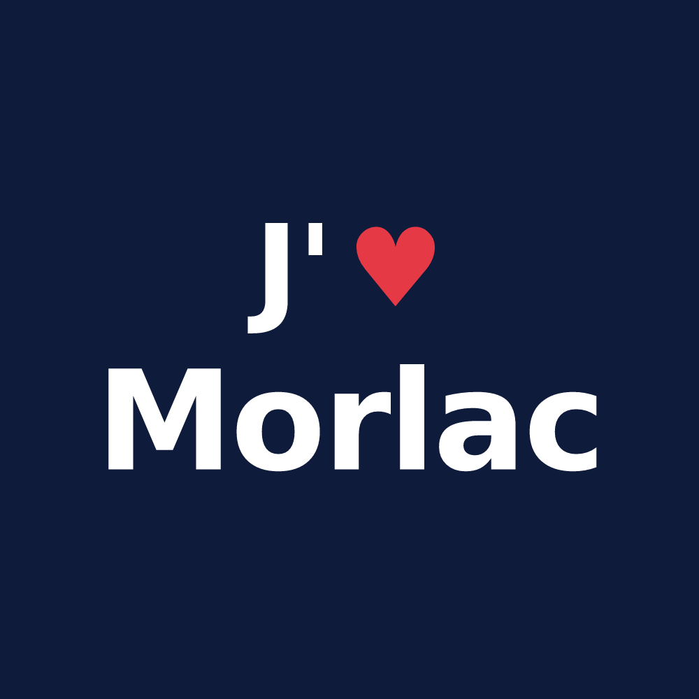 T-shirt personnalisé Morlac — design J'aime Morlac