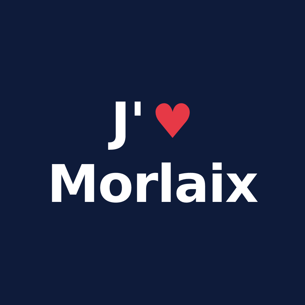 T-shirt personnalisé Morlaix — design J'aime Morlaix