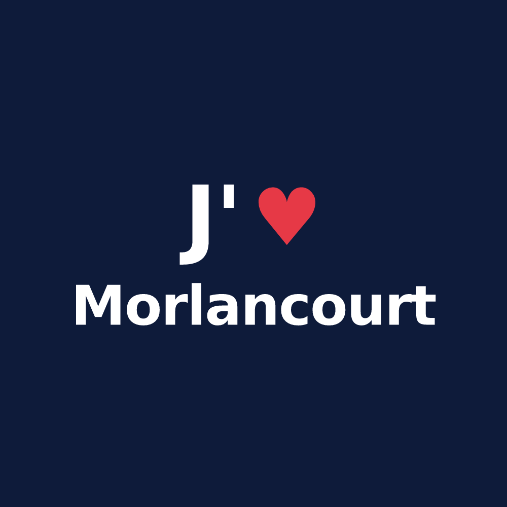 T-shirt personnalisé Morlancourt — design J'aime Morlancourt