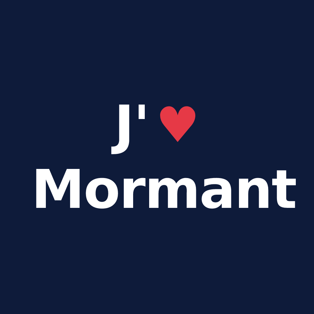 T-shirt personnalisé Mormant — design J'aime Mormant