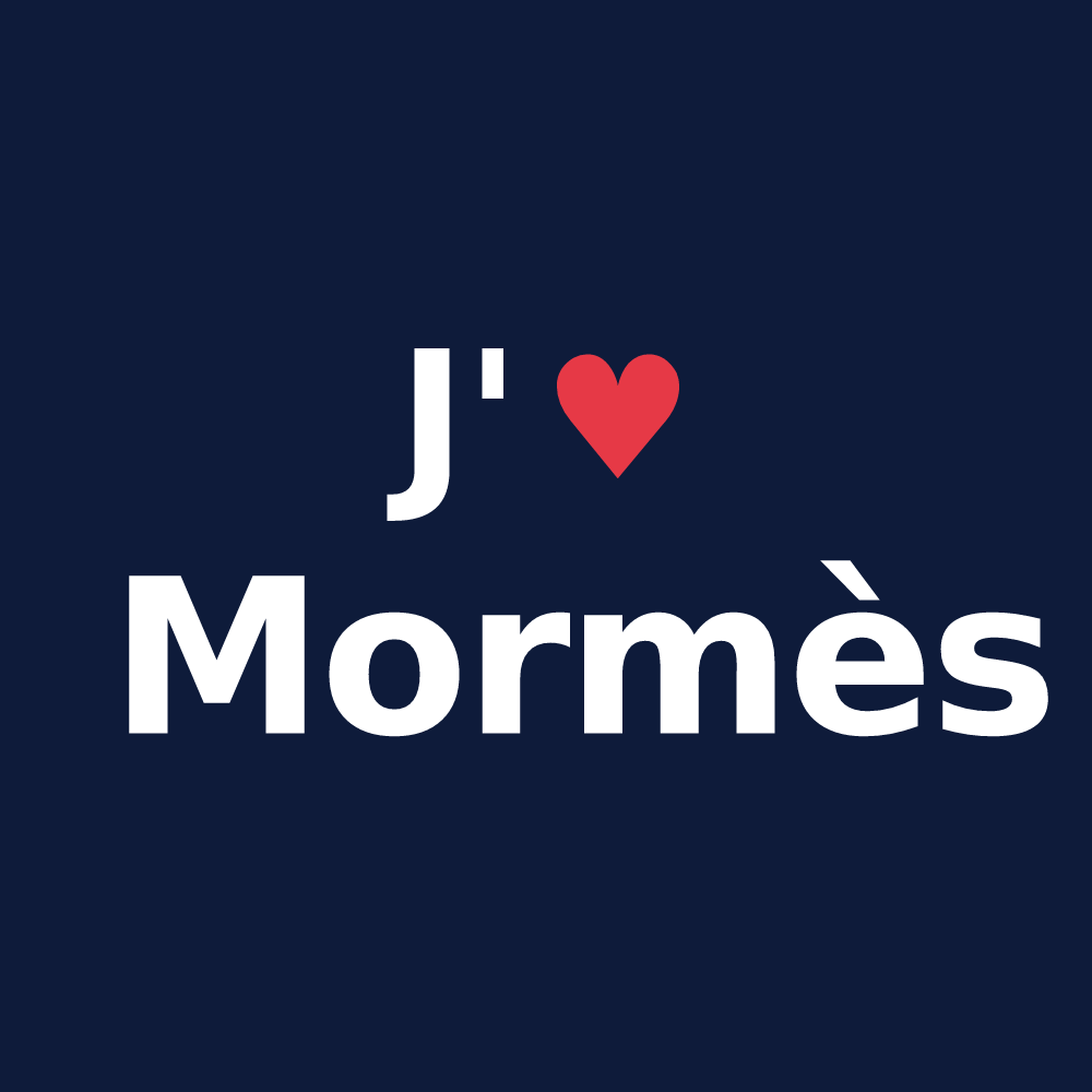 T-shirt personnalisé Mormès — design J'aime Mormès